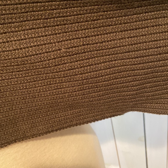 Wilfred Free Green Lolan Cropped Merino Wool Sweater - Picture 4 of 7